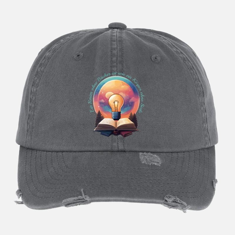 Bücher Nerd Flexfit Vintage Destroyed Cap