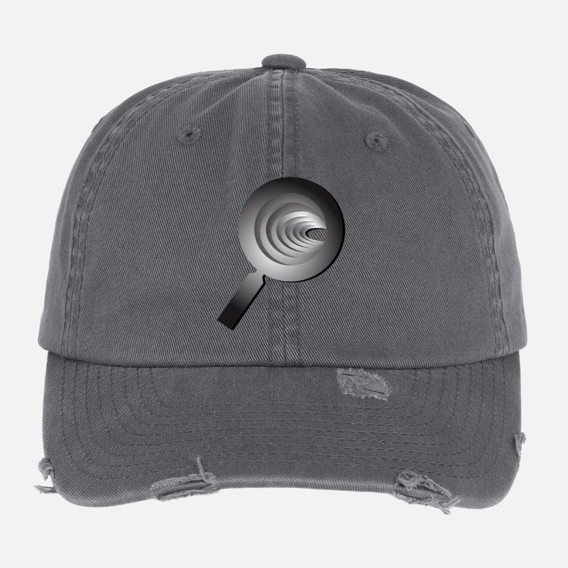 3D magnifying glass - Lupe Flexfit Vintage Destroyed Cap