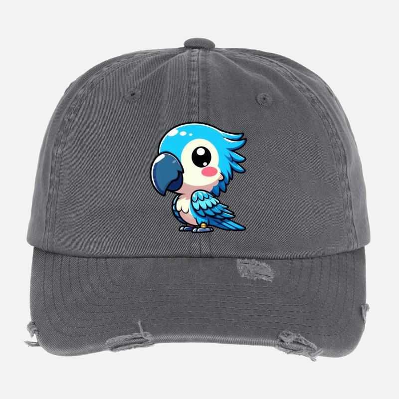 Parrot Flexfit Vintage Destroyed Cap