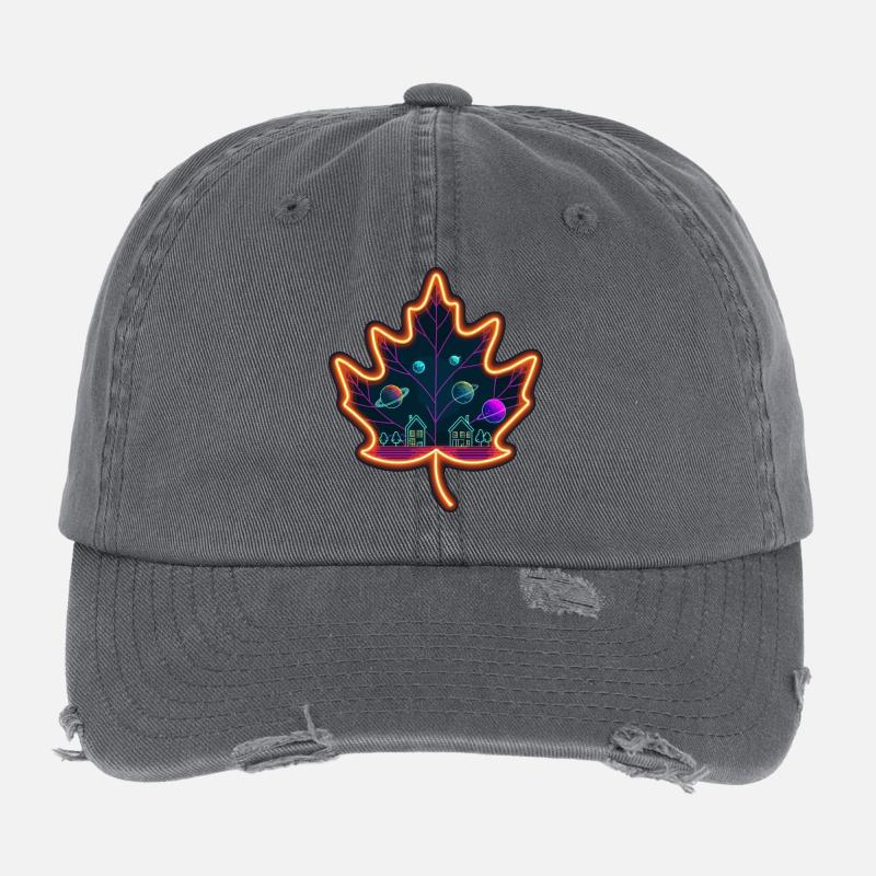 Maple leaf Flexfit Vintage Destroyed Cap