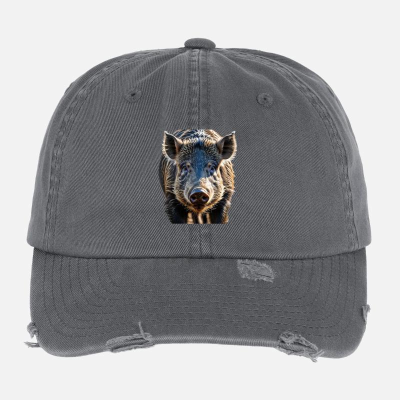 Wildschwein Flexfit Vintage Destroyed Cap