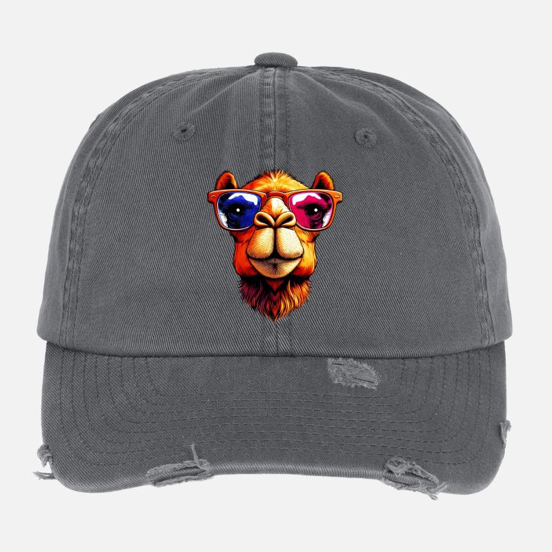 Chameau Casquette vintage effet usé Flexfit