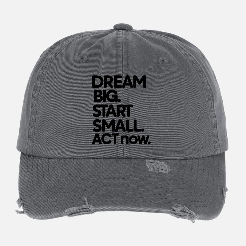 Minimalist Geometric Mountain Range Design Flexfit Vintage Destroyed Cap
