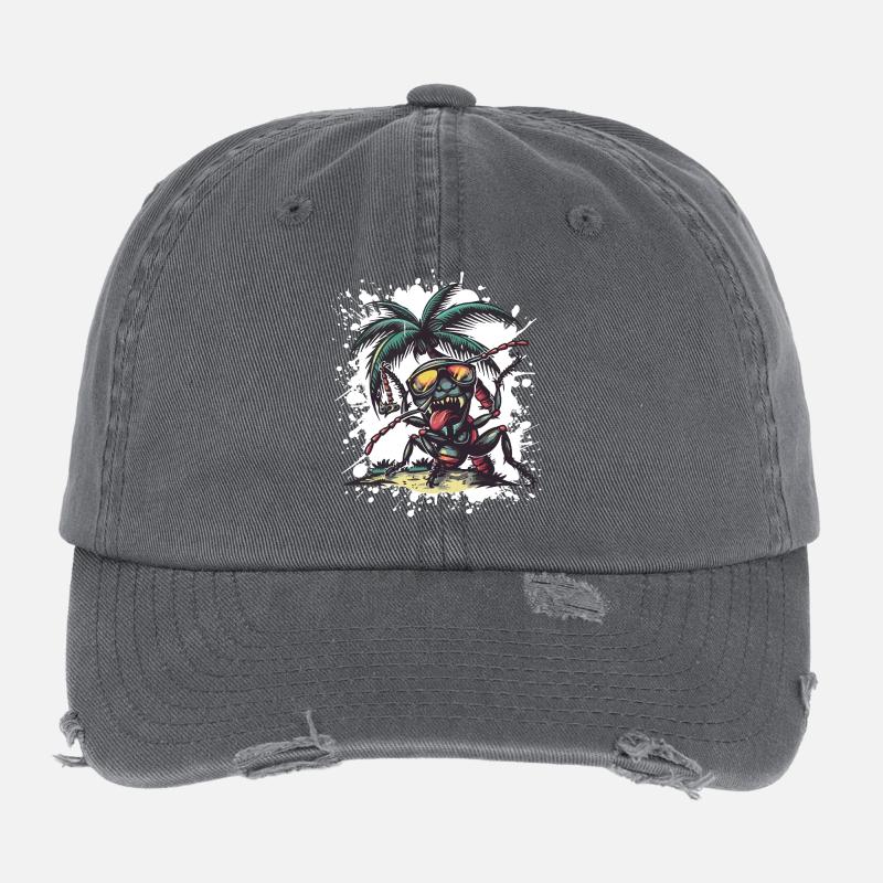 Vacances d’été Ant Casquette vintage effet usé Flexfit