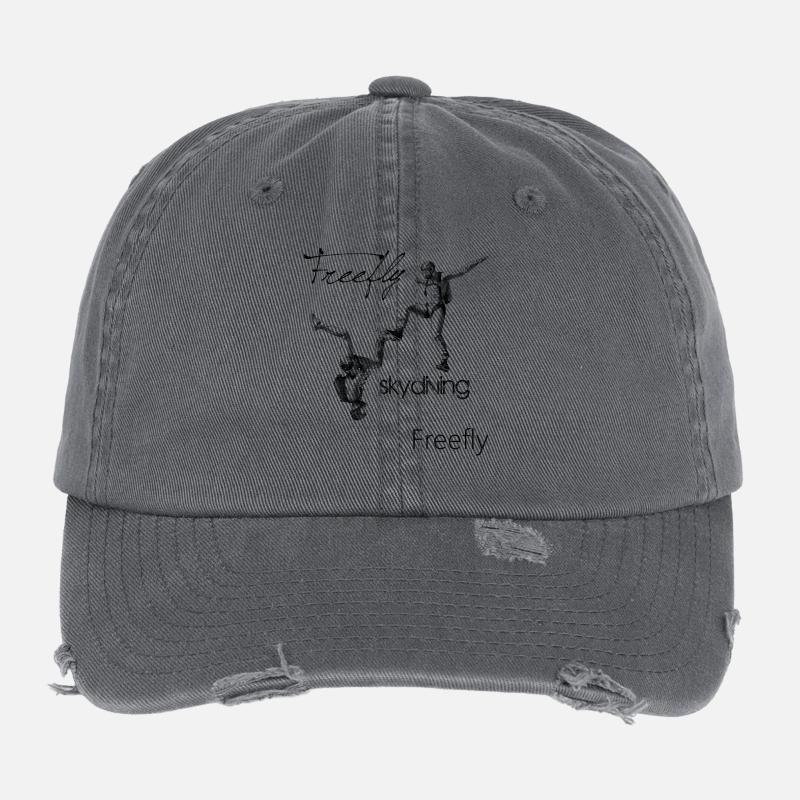 Parachutisme en freefly Casquette vintage effet usé Flexfit