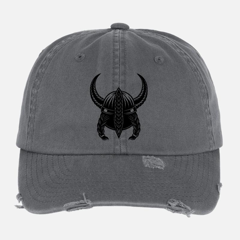 Wikingerhelm Flexfit Vintage Destroyed Cap