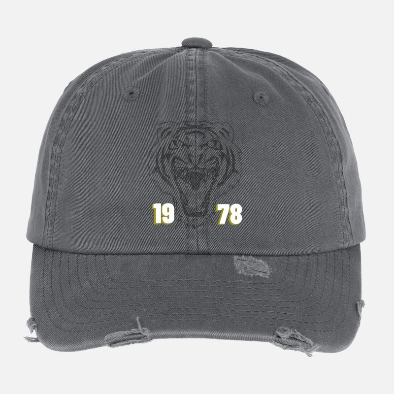 Roaring Tiger 1978 Rétro Casquette vintage effet usé Flexfit