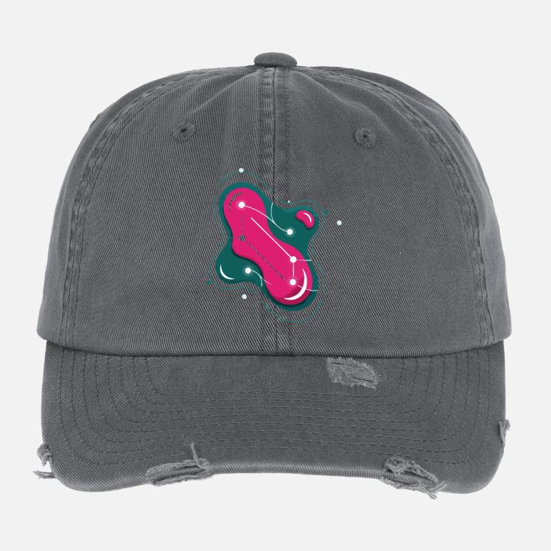 Constellation Bright Rose Flexfit Vintage Destroyed Cap