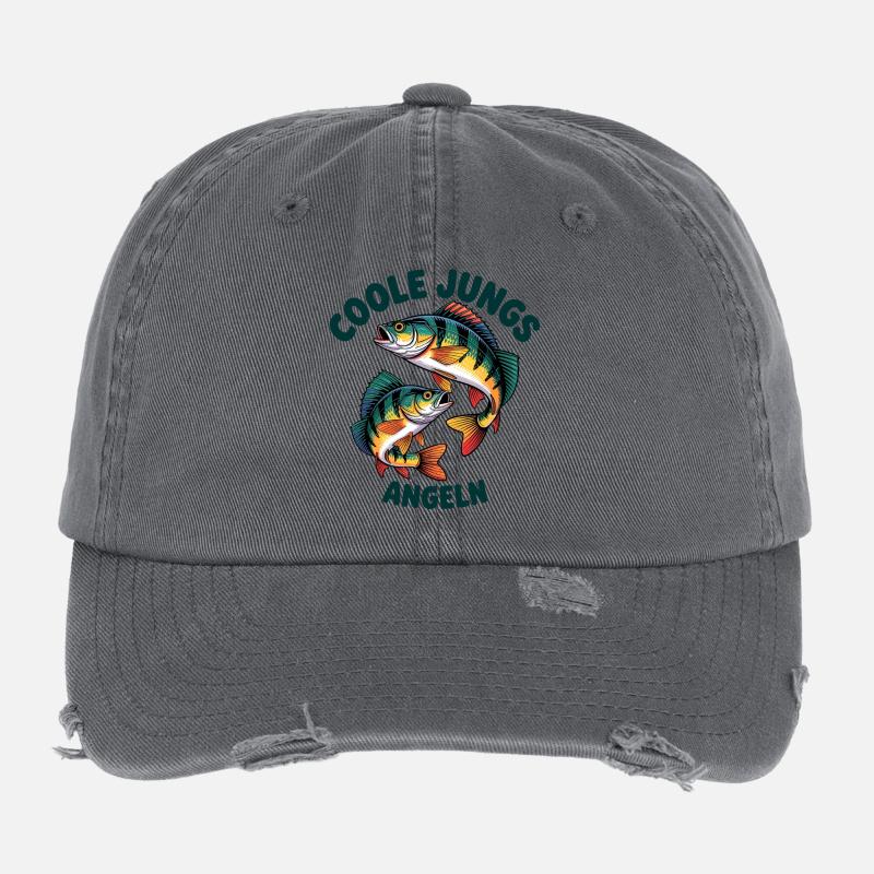 Les gars cool pêchent Casquette vintage effet usé Flexfit