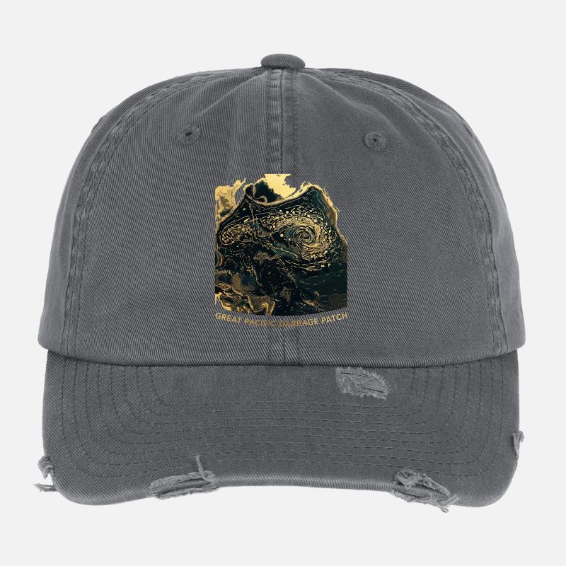 Pacific Garbage Patch Flexfit Vintage Destroyed Cap