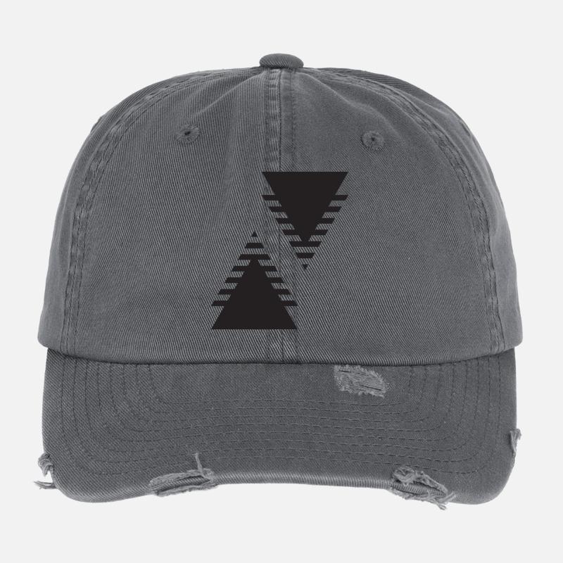 Double triangle Echo Casquette vintage effet usé Flexfit