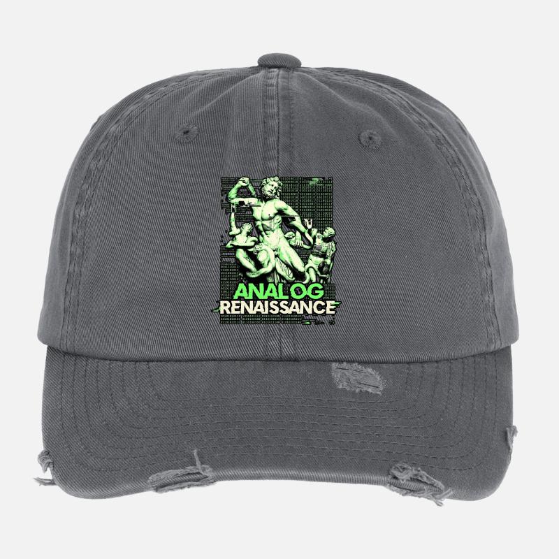 Renaissance analogique Casquette vintage effet usé Flexfit