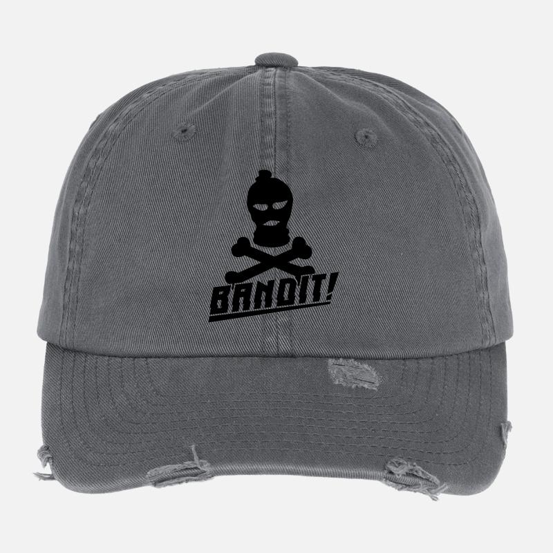 bandit skimaske Flexfit Vintage Destroyed Cap