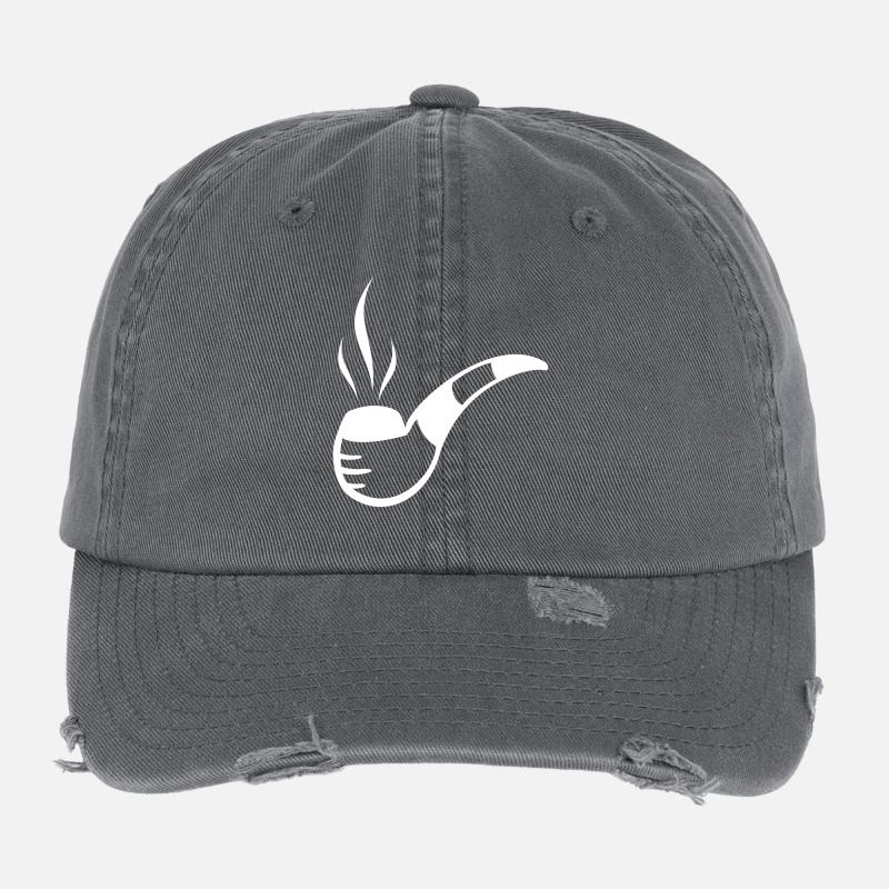 Whistle with smoke or smoke Flexfit Vintage Destroyed Cap