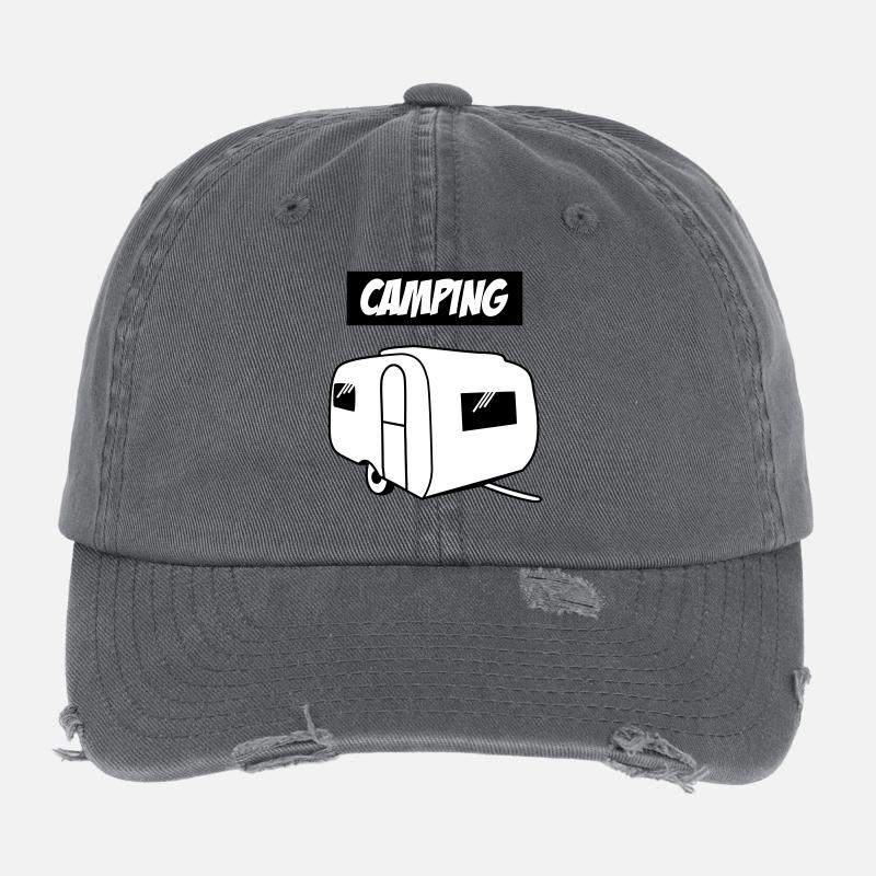 Camping Flexfit Vintage Destroyed Cap