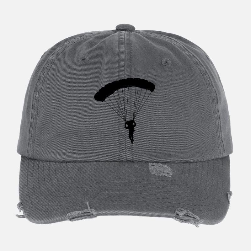 parachutiste Casquette vintage effet usé Flexfit
