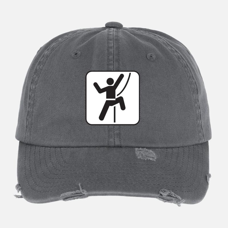 corde d'escalade Casquette vintage effet usé Flexfit
