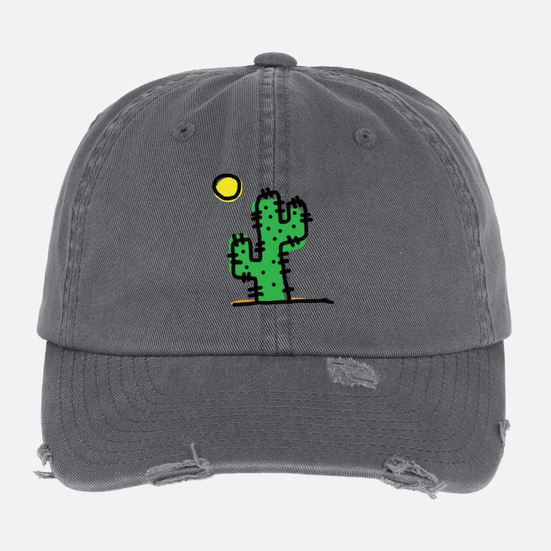 Single cactus Flexfit Vintage Destroyed Cap