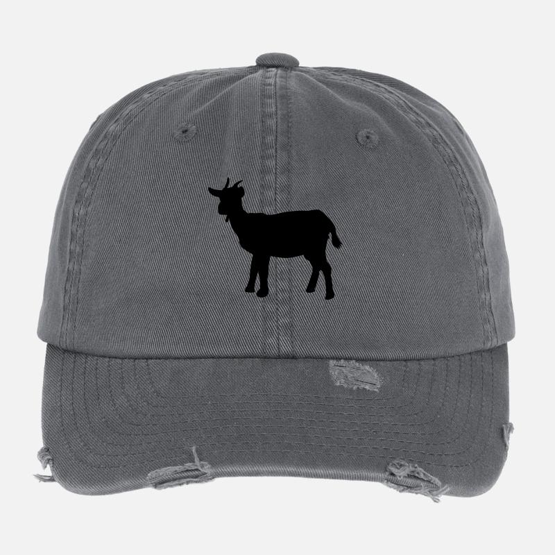 goat Flexfit Vintage Destroyed Cap