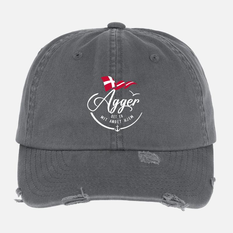 AGGER - Ma résidence secondaire - w Casquette vintage effet usé Flexfit
