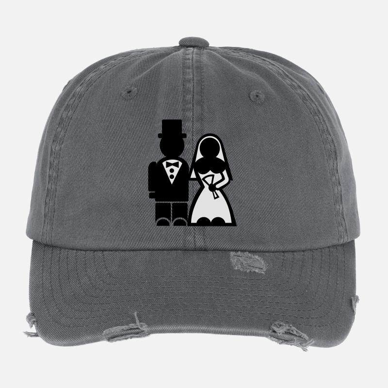 Junggesellenabschied - Hochzeit Flexfit Vintage Destroyed Cap