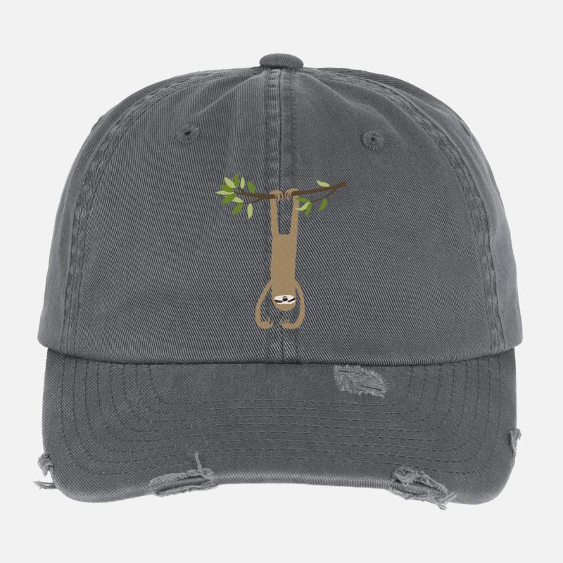 Faultier - Flexfit Vintage Destroyed Cap - dark grey