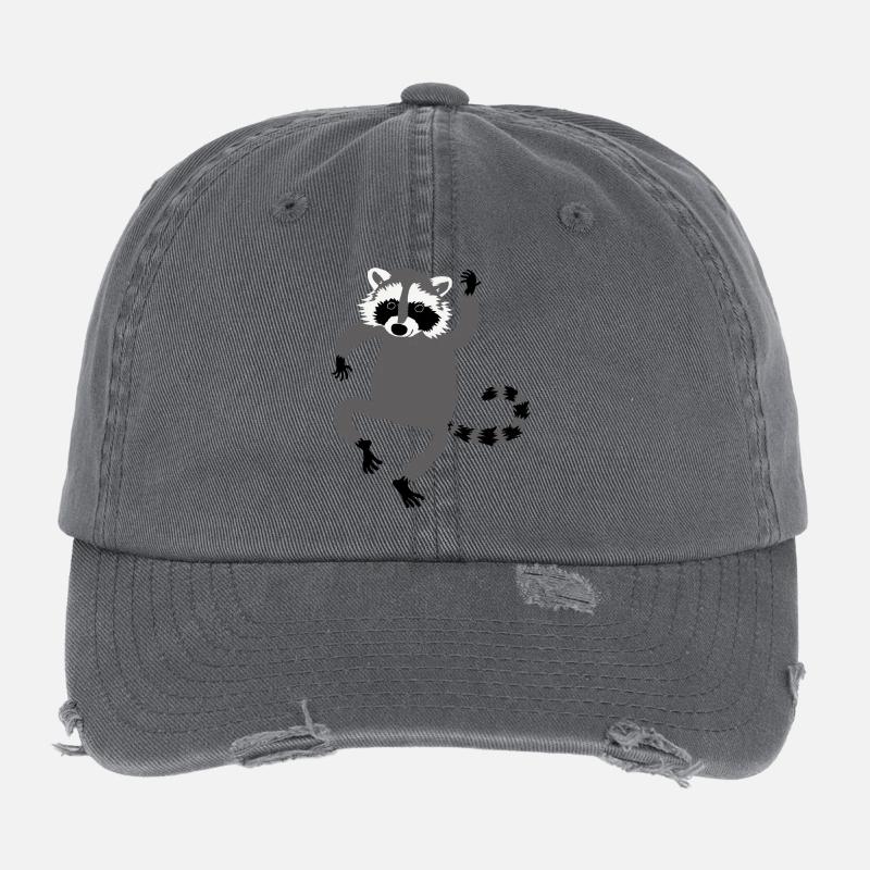 tanzender Waschbär Flexfit Vintage Destroyed Cap