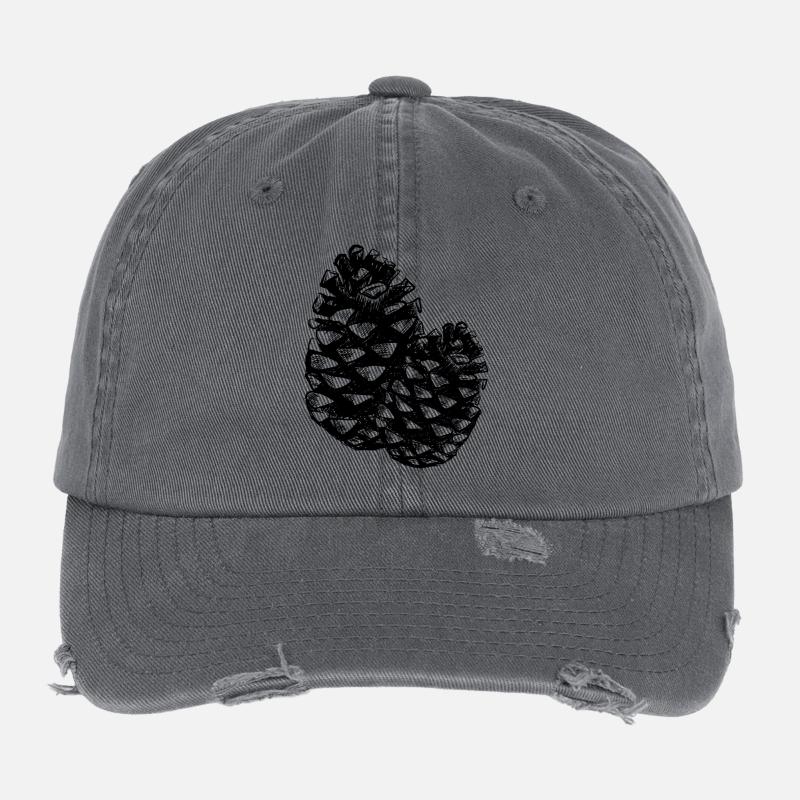 Two pine cones Flexfit Vintage Destroyed Cap