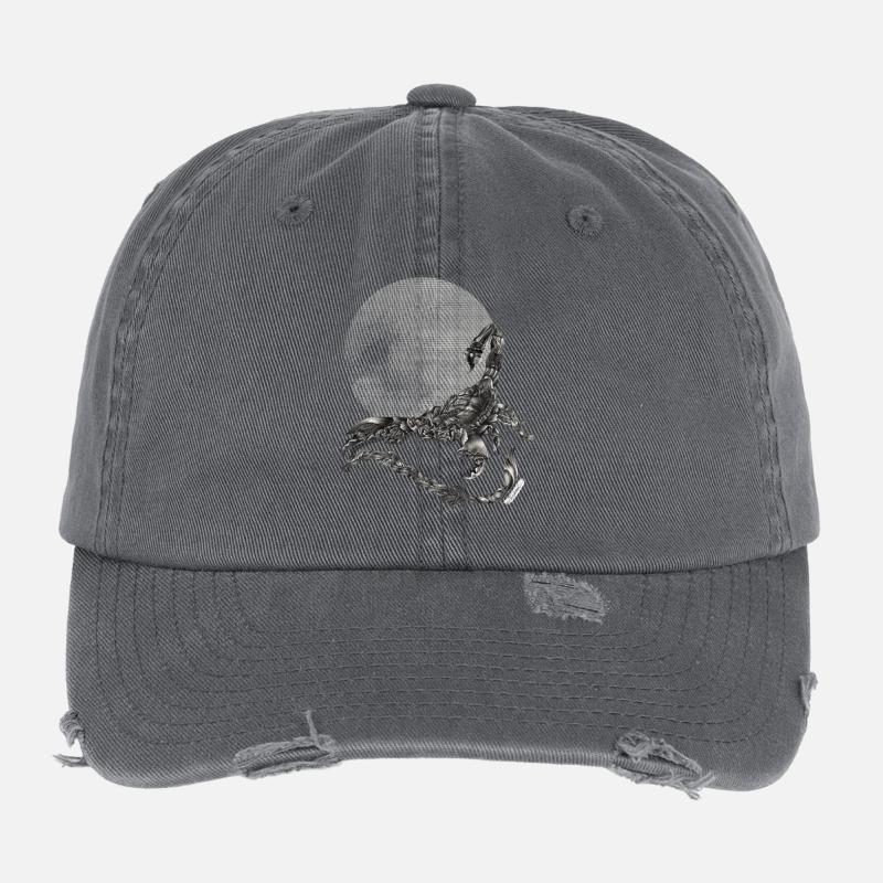 Zodiac Scorpion Casquette vintage effet usé Flexfit
