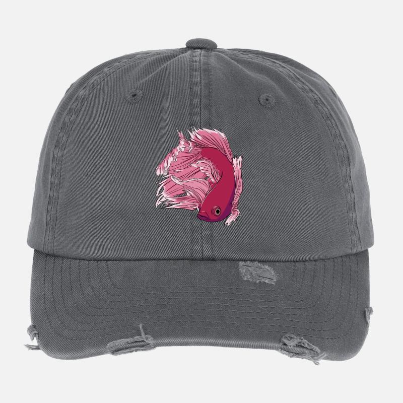 Betta Fisch Flexfit Vintage Destroyed Cap