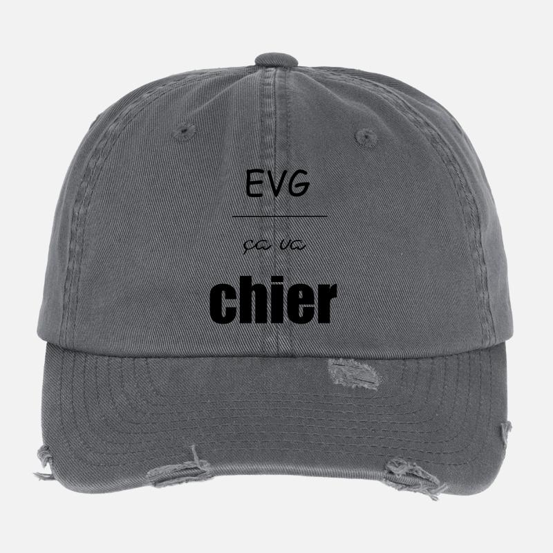 EVG ca va chier Casquette vintage effet usé Flexfit