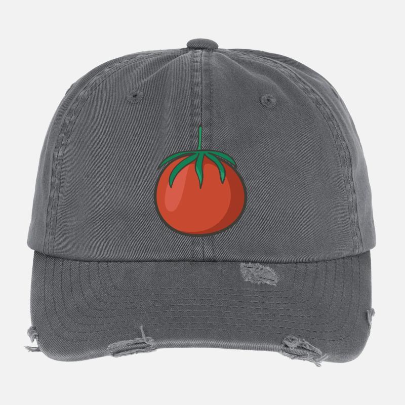 tomato Flexfit Vintage Destroyed Cap