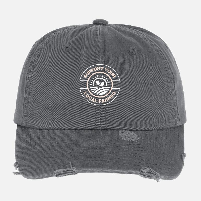 Support your local farmer Flexfit Vintage Destroyed Cap