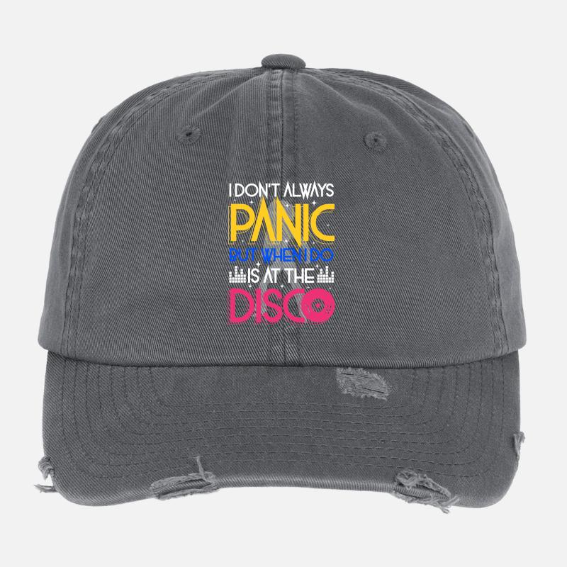 I don't always panic but when i do is at the Disco Casquette vintage effet usé Flexfit