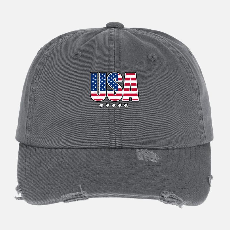 USA Flexfit Vintage Destroyed Cap