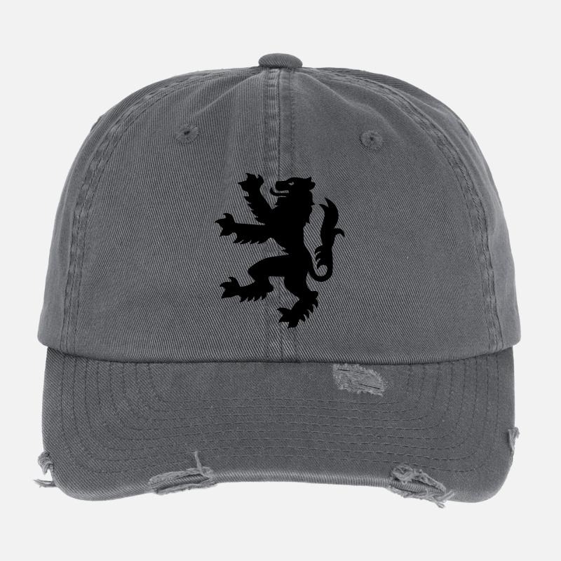 scottish lion Flexfit Vintage Destroyed Cap