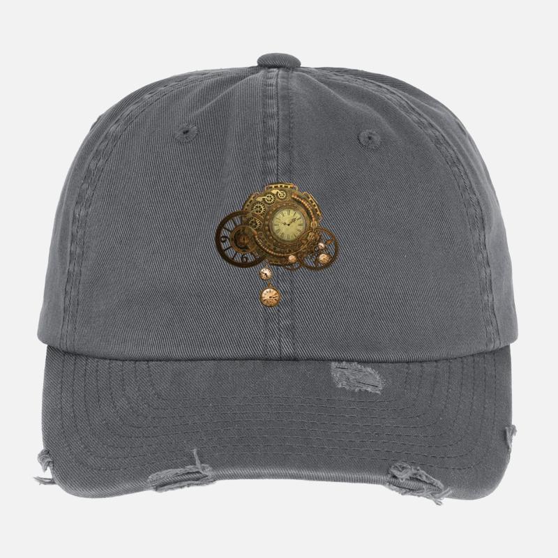 Wunderbare steampunk Design Flexfit Vintage Destroyed Cap