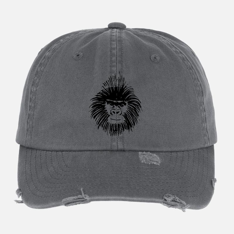 singe Casquette vintage effet usé Flexfit