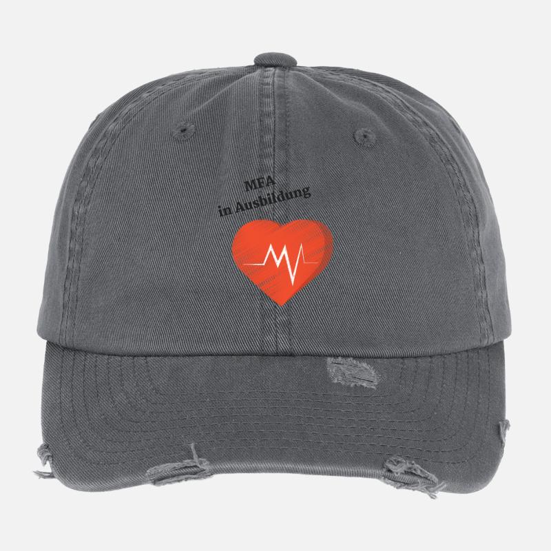 MFA Arzthelferin Ausbildung Arztpraxis Geschenk Flexfit Vintage Destroyed Cap