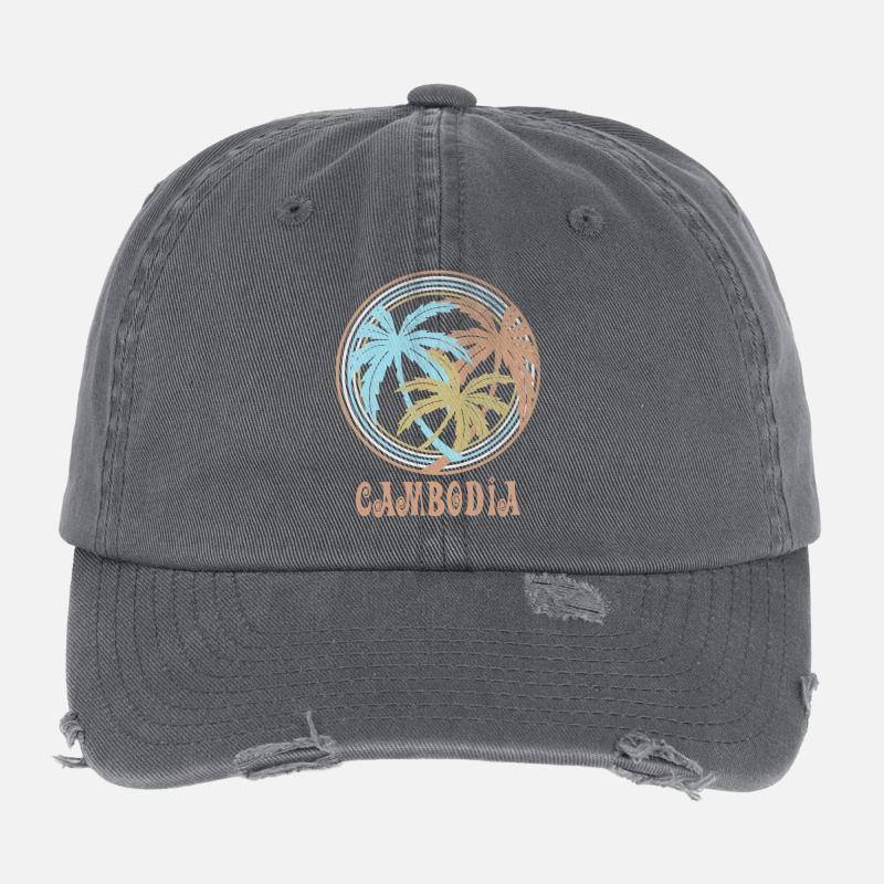 Cambodge Casquette vintage effet usé Flexfit