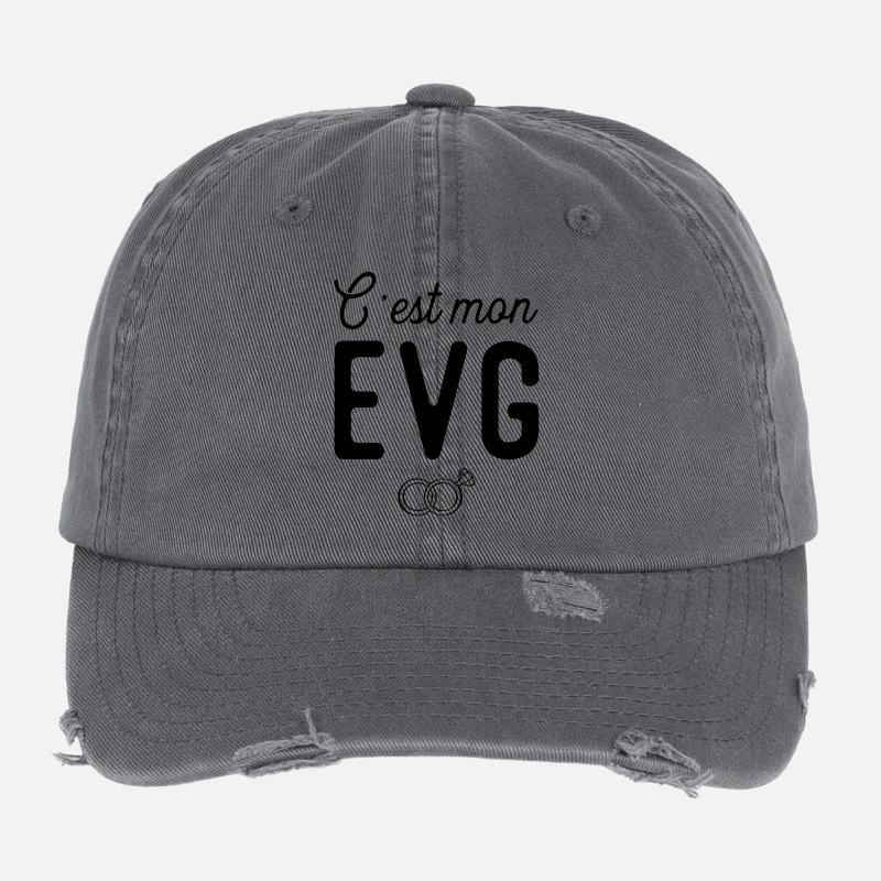 C'est mon evg mariage Casquette vintage effet usé Flexfit