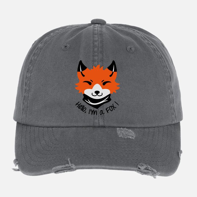 Hallo, ich bin ein Fuchs! Flexfit Vintage Destroyed Cap