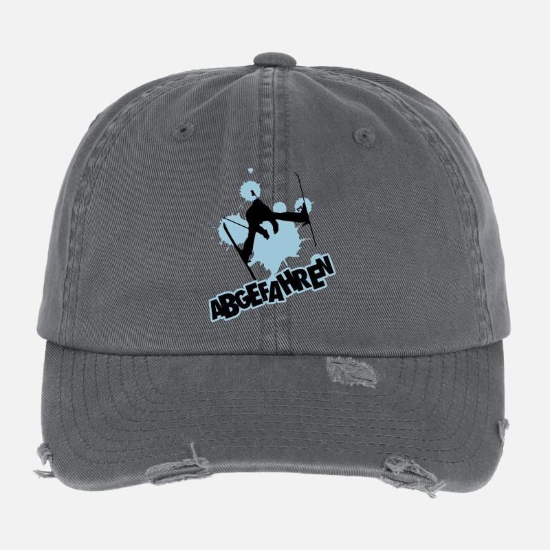 Skifahrer: abgefahren Flexfit Vintage Destroyed Cap