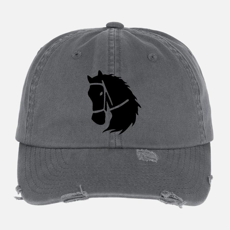 équitation Casquette vintage effet usé Flexfit