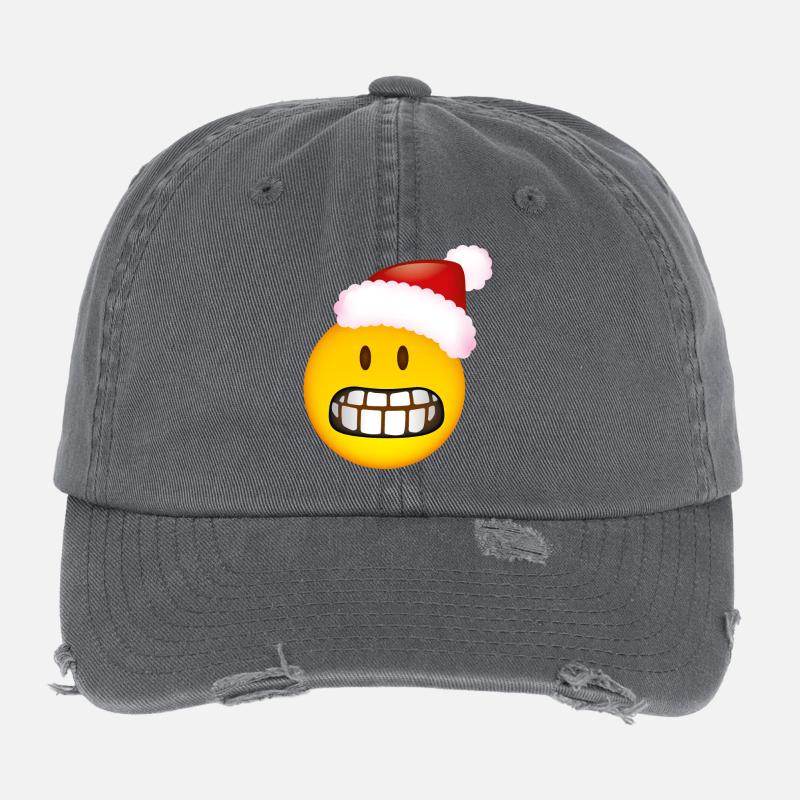 Smiley Glossy Desperate Christmas Flexfit Vintage Destroyed Cap