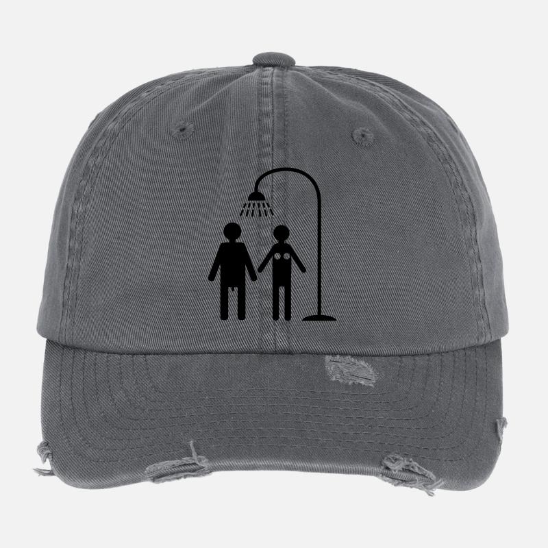 douche Casquette vintage effet usé Flexfit