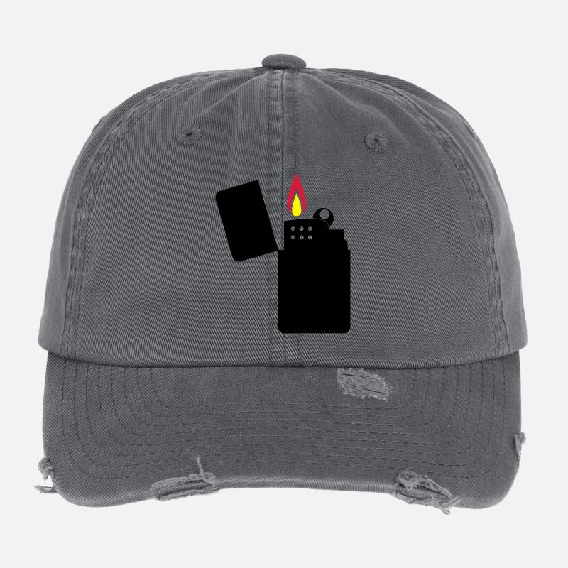 feuerzeug_02 Flexfit Vintage Destroyed Cap