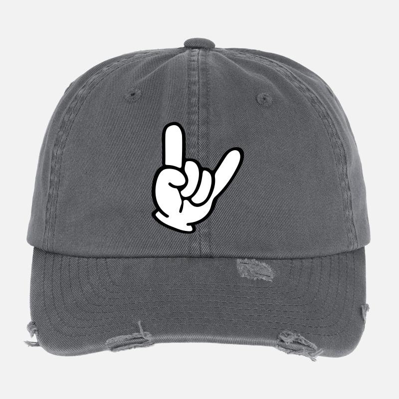 hand comic party Flexfit Vintage Destroyed Cap