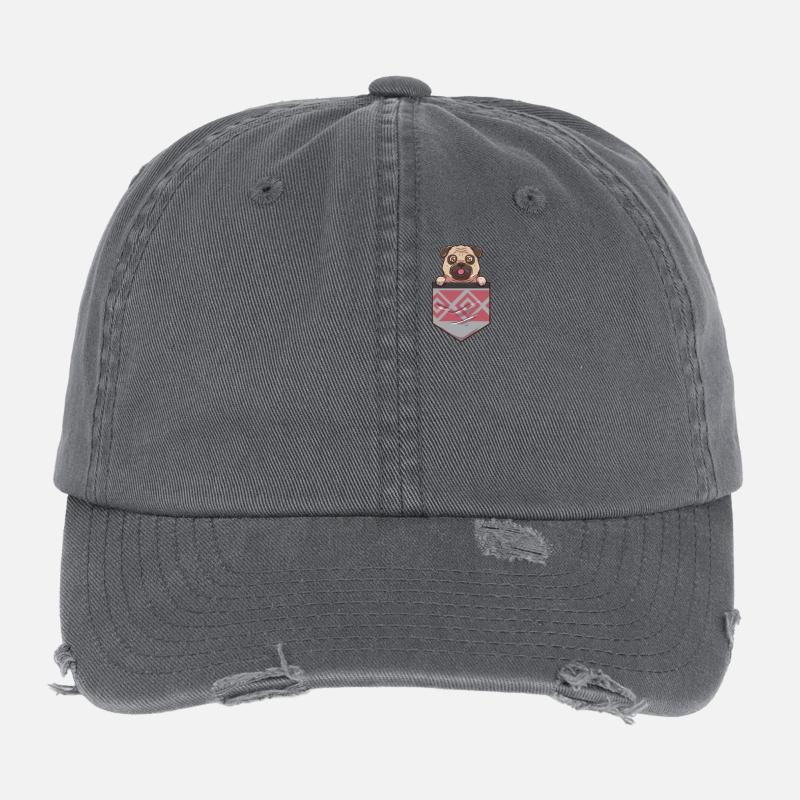 pug Flexfit Vintage Destroyed Cap