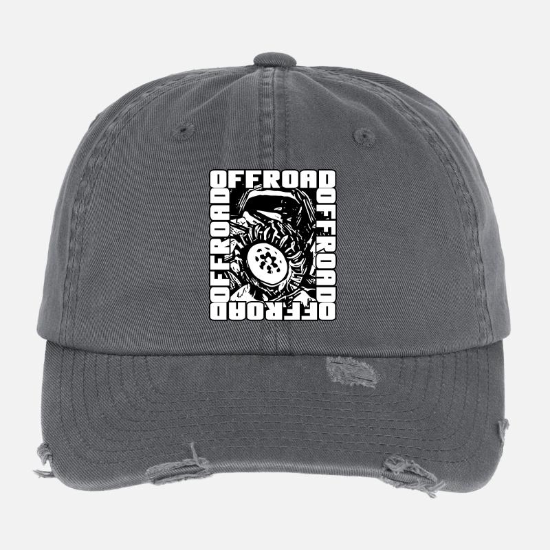 Offroad Truck 4x4 Flexfit Vintage Destroyed Cap
